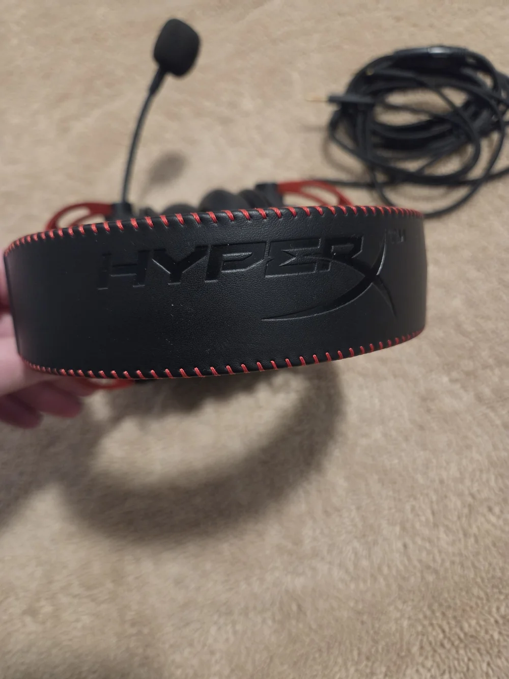 HyperX Gaming Headset with Red Accents